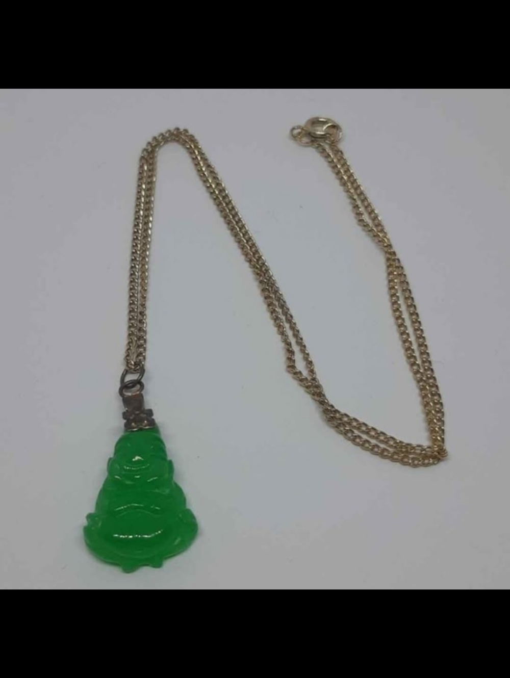 Genuine Jade Buddha Gold Necklace